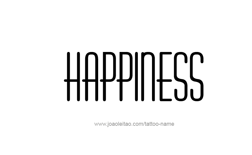 Tattoo Design Feeling Name Happiness