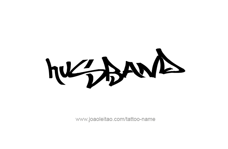 Tattoo Design Family Name Husband