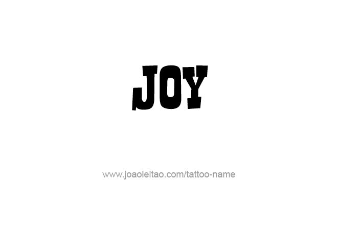 Tattoo Design Name Joy