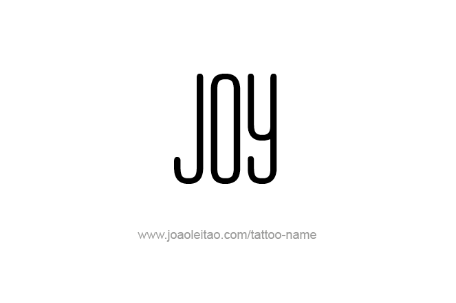 Tattoo Design Name Joy