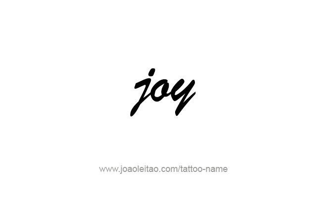 Tattoo Design Name Joy