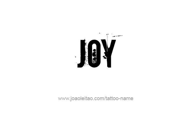 Tattoo Design Name Joy