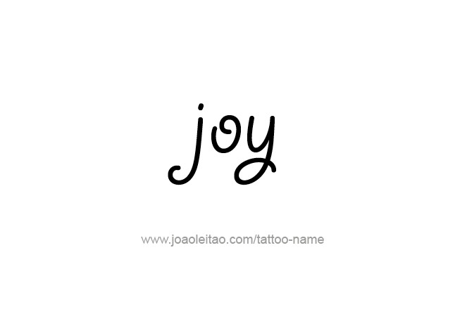 Tattoo Design Name Joy