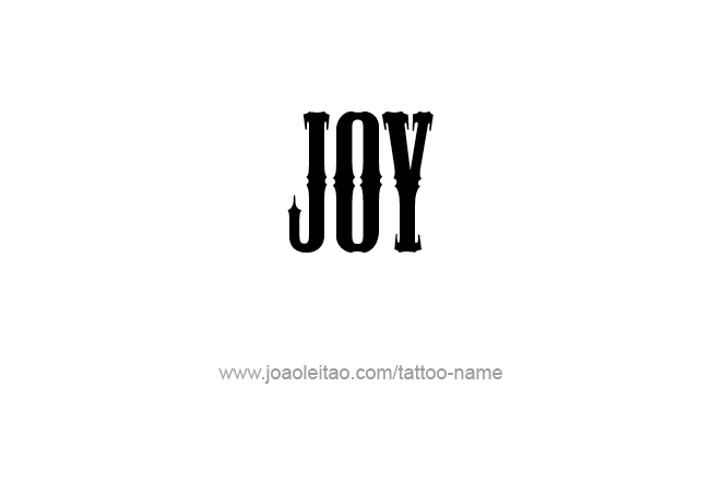 Tattoo Design Name Joy