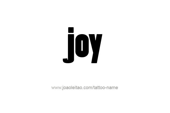 Tattoo Design Name Joy