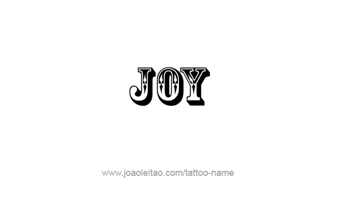 Tattoo Design Name Joy