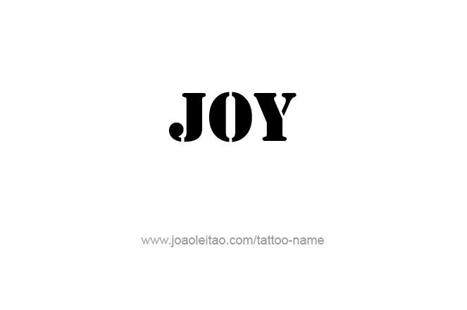 Tattoo Design Name Joy