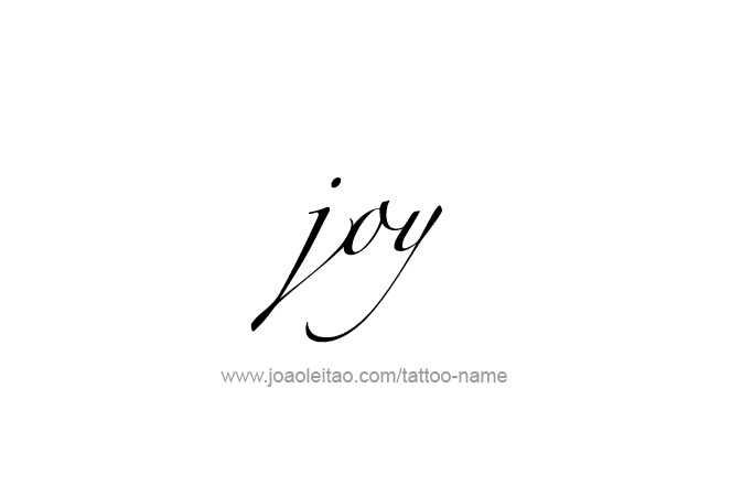 Tattoo Design Name Joy