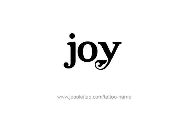 Tattoo Design Name Joy