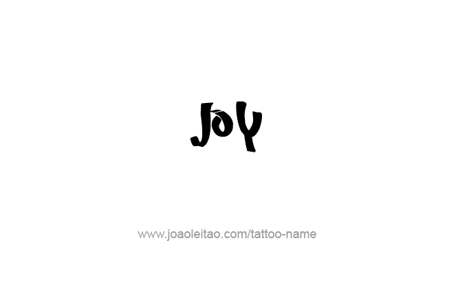 Tattoo Design Name Joy