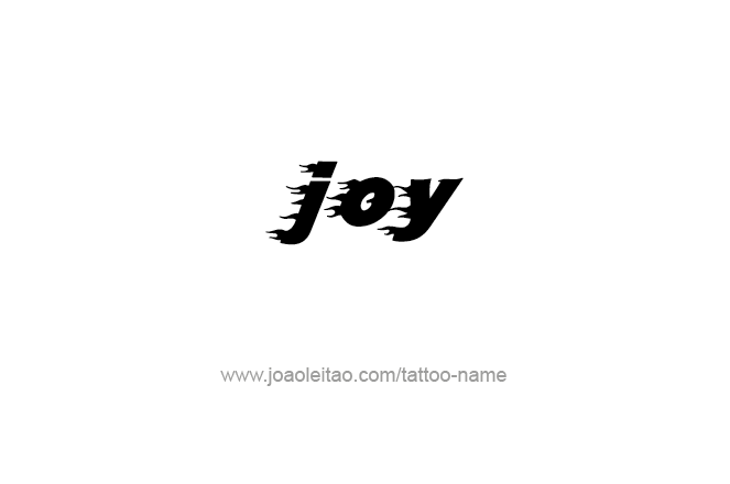 Tattoo Design Name Joy