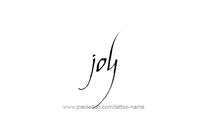 Tattoo Design Name Joy