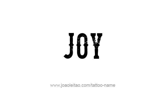 Tattoo Design Name Joy