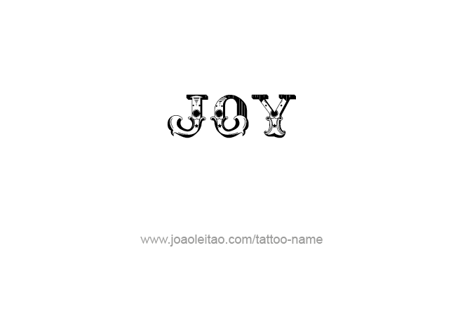 Tattoo Design Name Joy