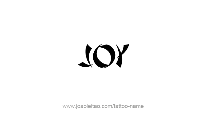 Tattoo Design Name Joy