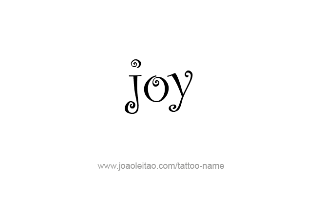 Tattoo Design Name Joy