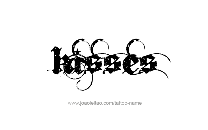 Tattoo Design Name Kisses