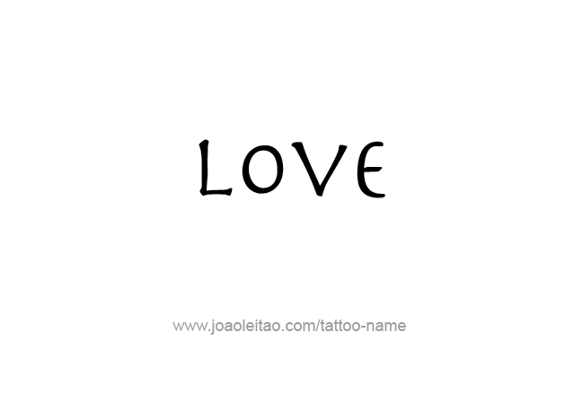 Tattoo Design Name Love