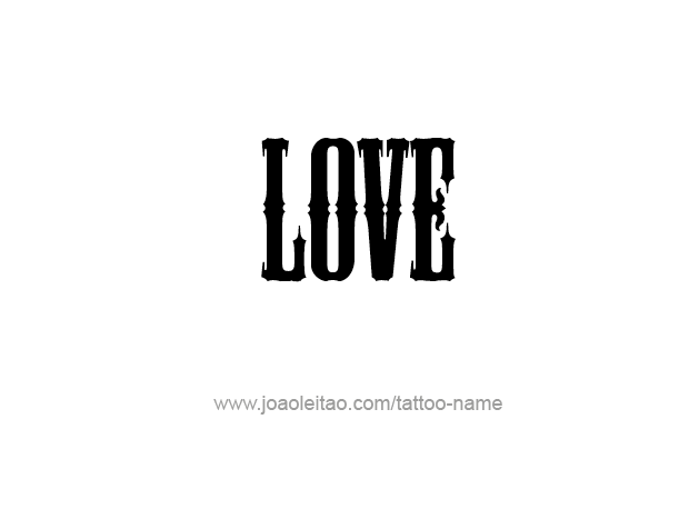 Tattoo Design Name Love