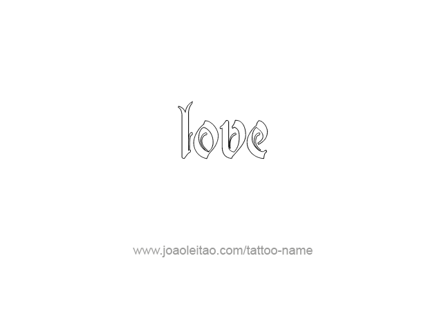 Tattoo Design Name Love