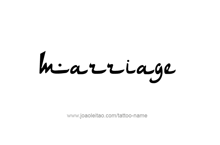 Tattoo Design Love Word Name Marriage