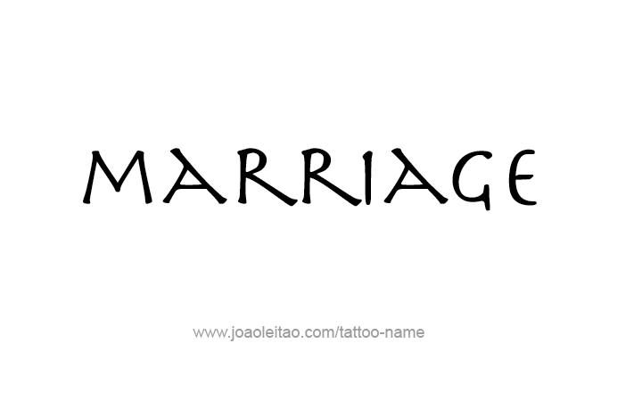 Tattoo Design Love Word Name Marriage