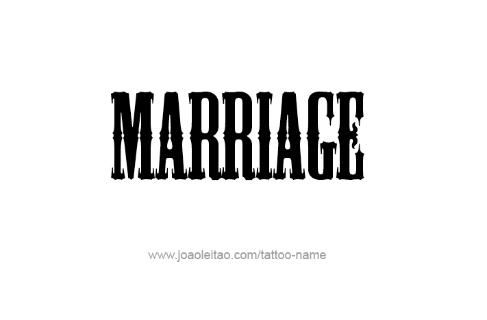 Tattoo Design Love Word Name Marriage