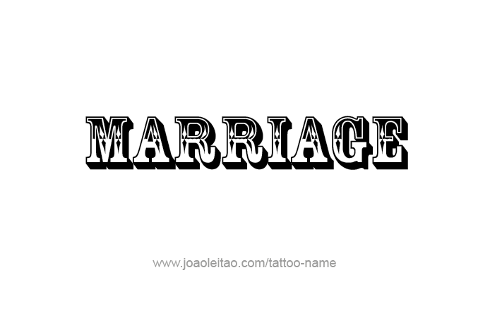 Tattoo Design Love Word Name Marriage