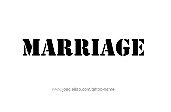 Tattoo Design Love Word Name Marriage