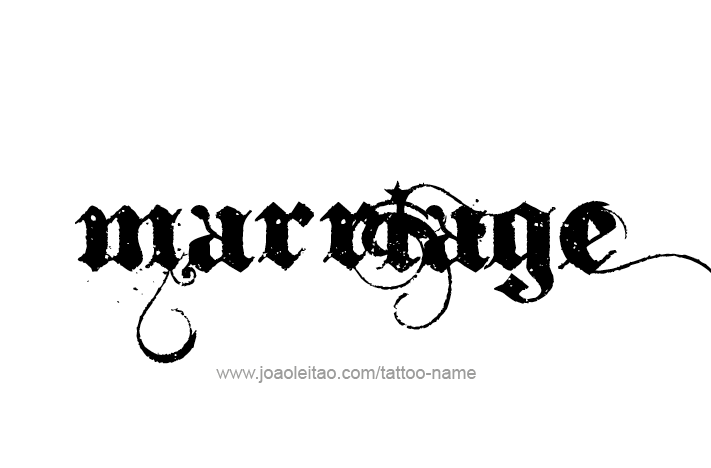 Tattoo Design Love Word Name Marriage