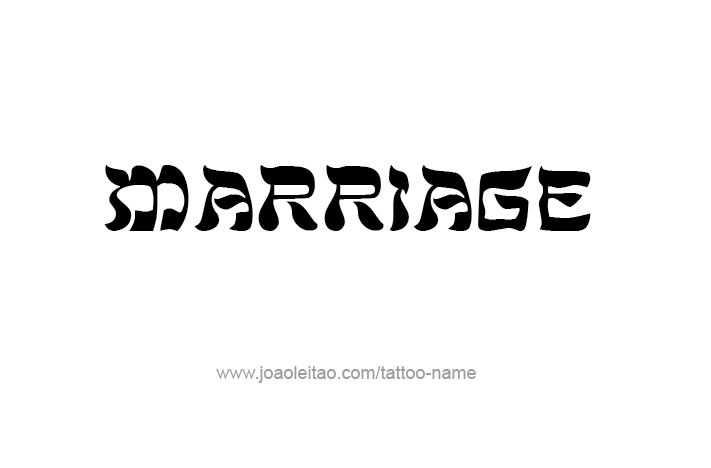 Tattoo Design Love Word Name Marriage