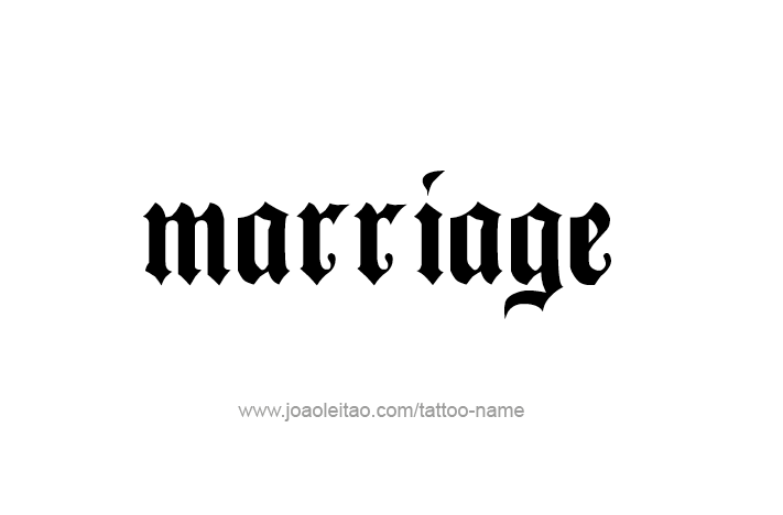 Tattoo Design Love Word Name Marriage