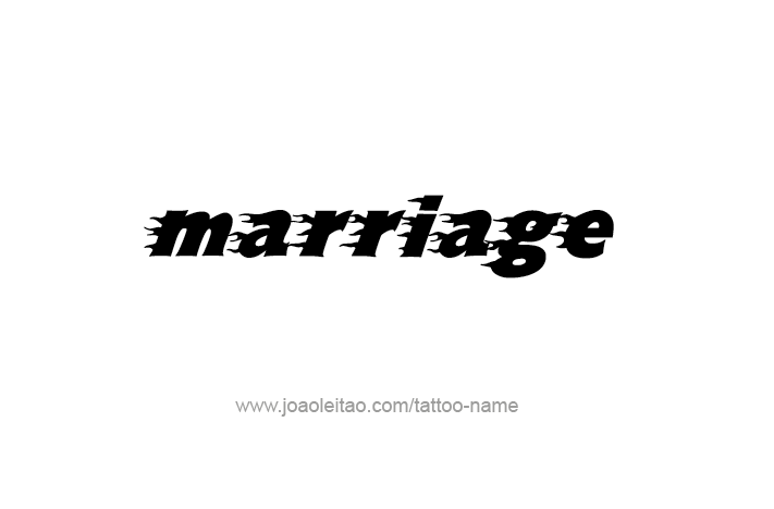 Tattoo Design Love Word Name Marriage