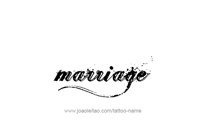 Tattoo Design Love Word Name Marriage