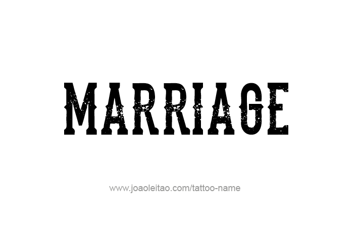 Tattoo Design Love Word Name Marriage