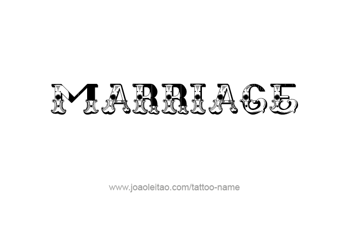 Tattoo Design Love Word Name Marriage