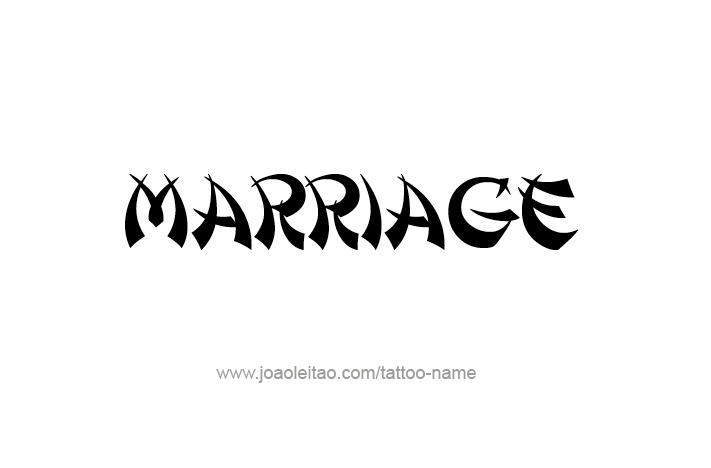 Tattoo Design Love Word Name Marriage