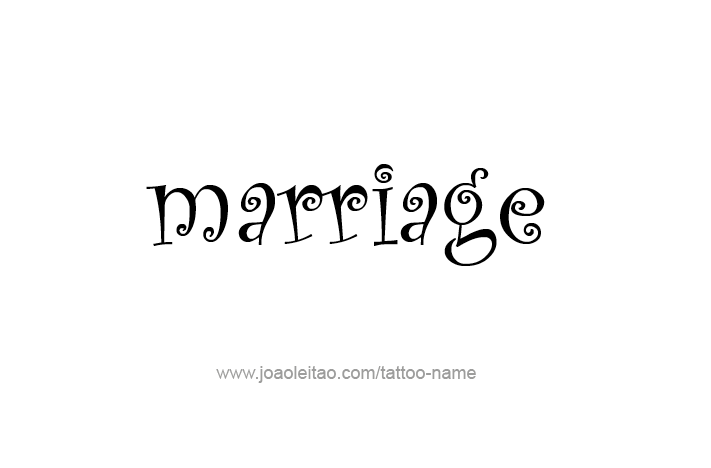 Tattoo Design Love Word Name Marriage