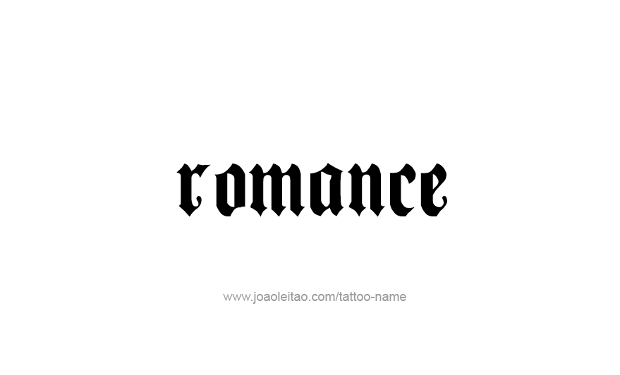 Tattoo Design Love Word Name Romance