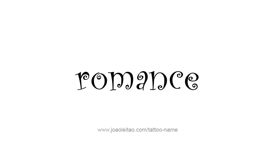 Tattoo Design Love Word Name Romance