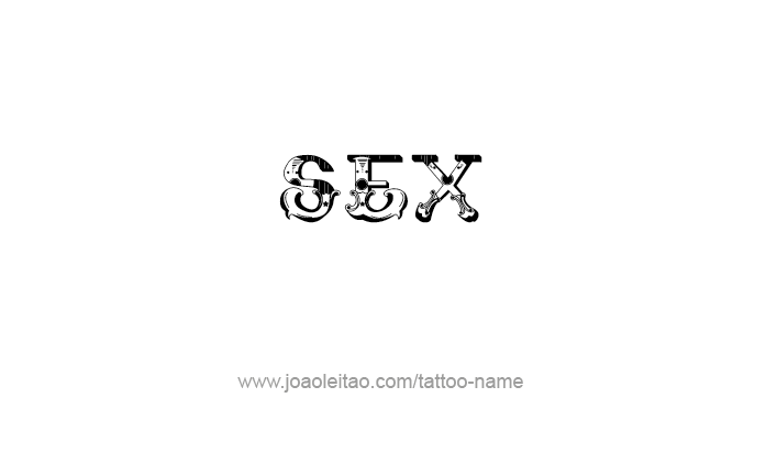 Tattoo Design Love Word Name Sex