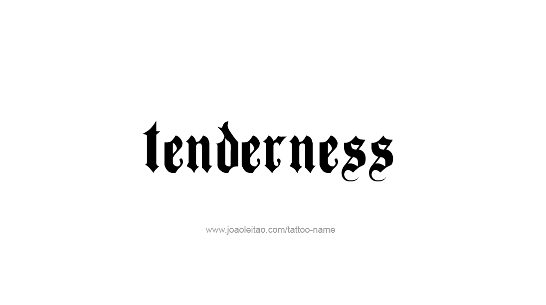 Tattoo Design Feeling Name Tenderness