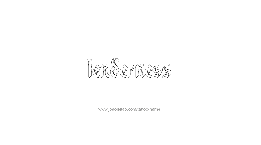 Tattoo Design Feeling Name Tenderness