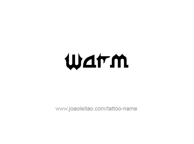 Tattoo Design Love Word Name Warm