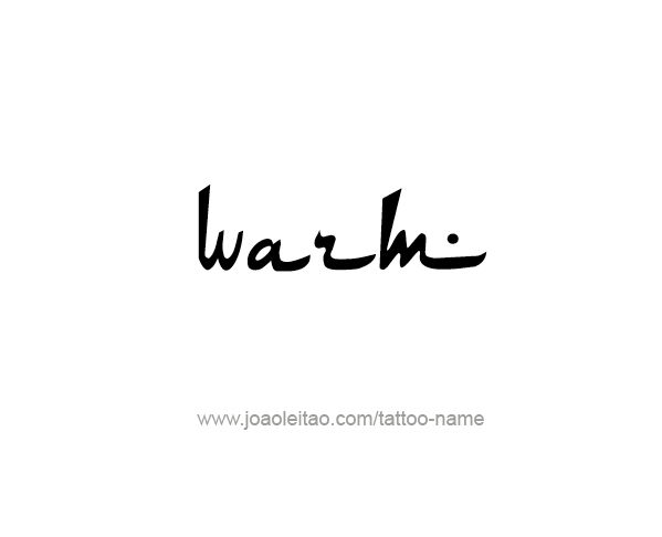 Tattoo Design Love Word Name Warm