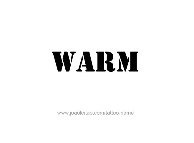 Tattoo Design Love Word Name Warm