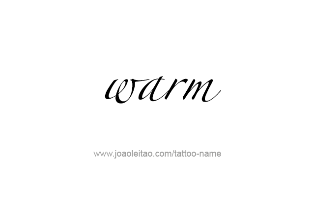 Tattoo Design Love Word Name Warm