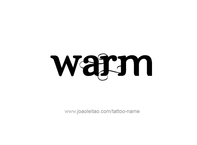 Tattoo Design Love Word Name Warm