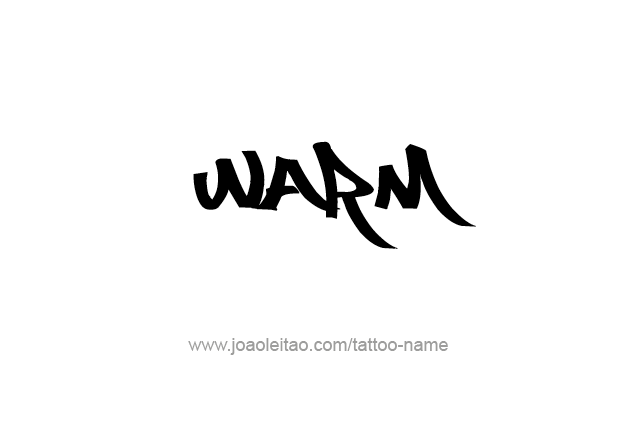 Tattoo Design Love Word Name Warm