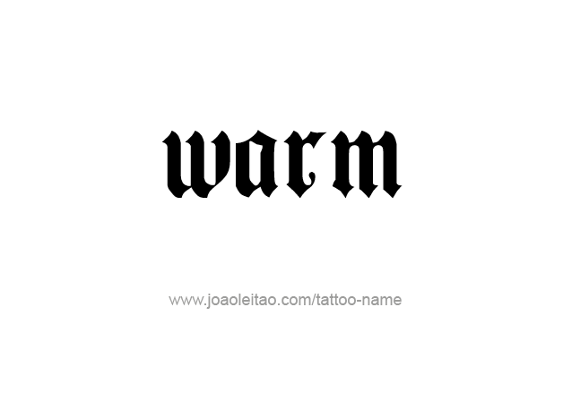 Tattoo Design Love Word Name Warm